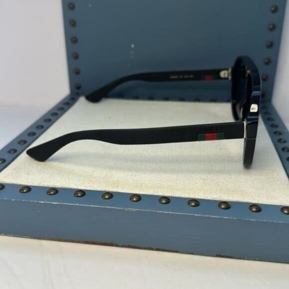 New Authentic- Gucci Green Pilot Men's Sunglasses GG0009S 001 59","description": - Picture 4 of 14